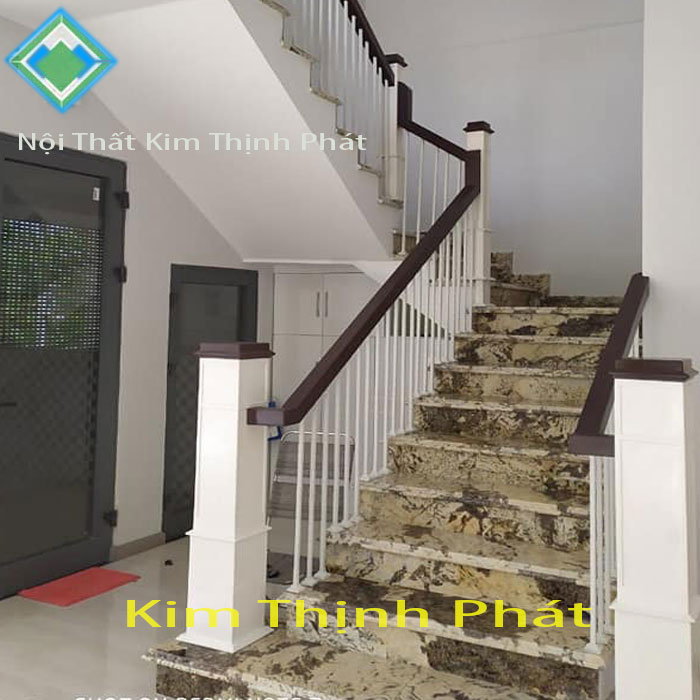 Cầu thang lát đá hoa cương đẹp5