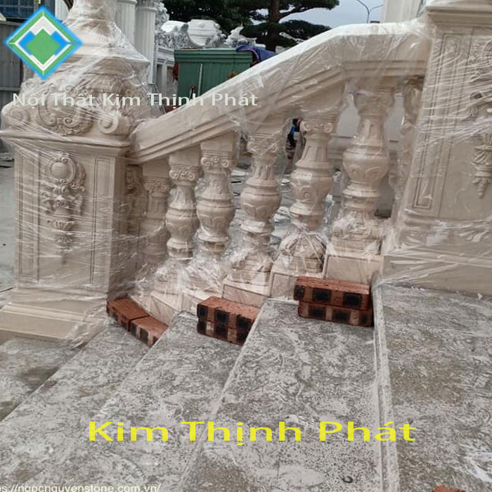 Cầu thang lát đá hoa cương đẹp10