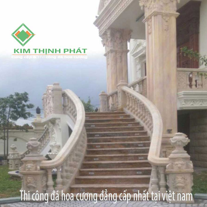 Cầu thang ốp đá marble4