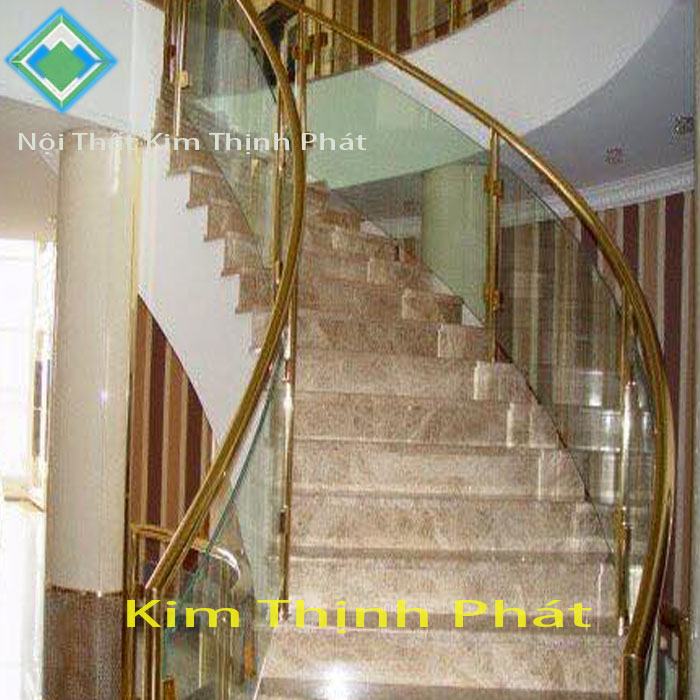 Cầu thang ốp đá marble8