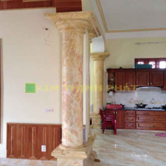 cột tròn đá hoa cương