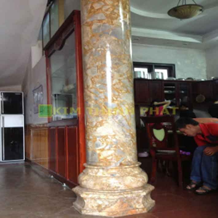 cột tròn đá hoa cương