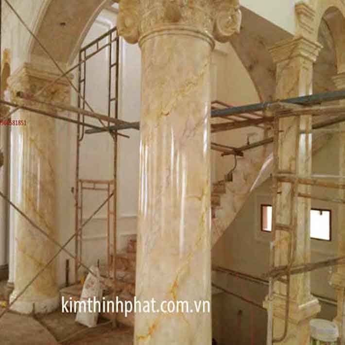cột tròn đá hoa cương