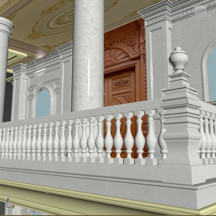 Đá hoa cương cột tròn cao cấp