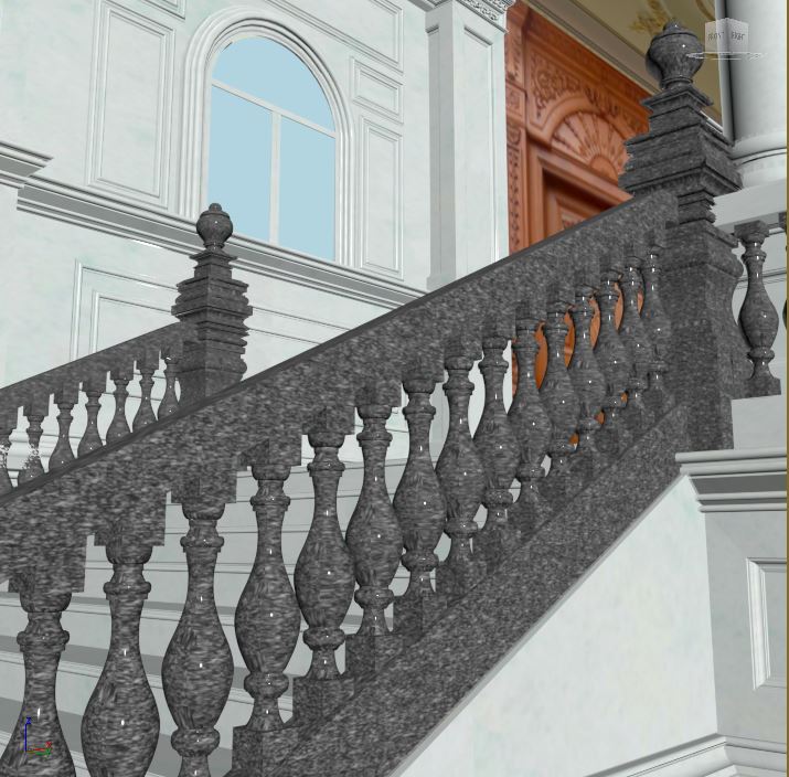 Đá hoa cương cột tròn cao cấp