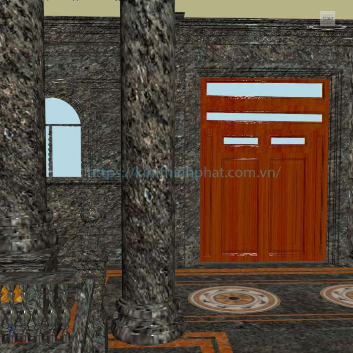 Đá hoa cương cột tròn cao cấp