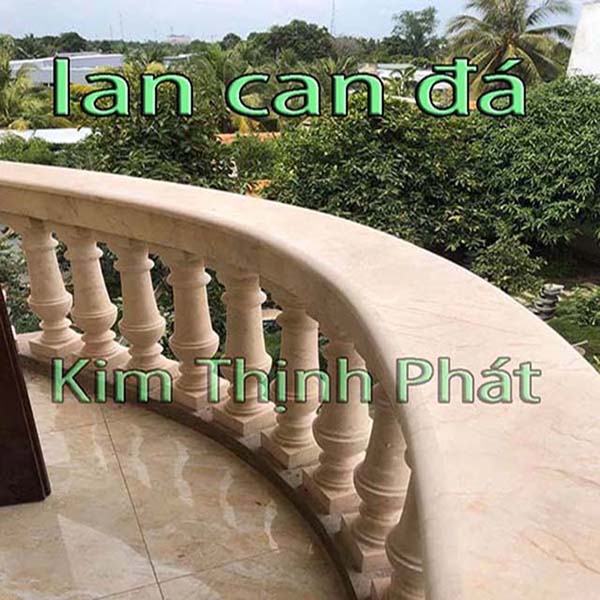 Lan can đá hoa cương Marble sáng bóng sang trọng
