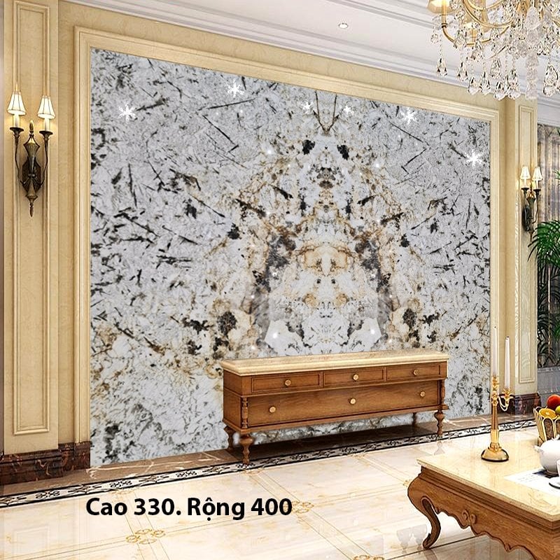 Tranh đá tự nhiên ốp tường vách kệ tivi7