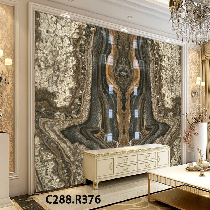 Tranh đá tự nhiên ốp tường vách kệ tivi11