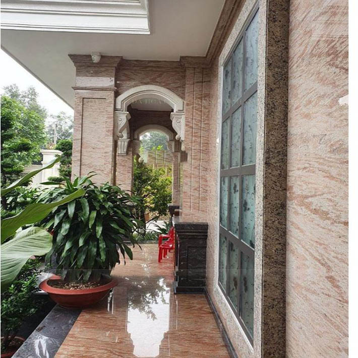 Trụ cột tròn ốp đá hoa cương14