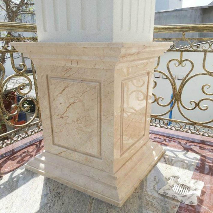 Trụ cổng ốp đá granite3