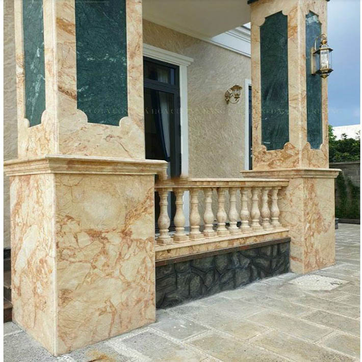 Trụ cổng ốp đá granite9