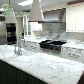Mặt bàn đá trắng carrara đẹp bền