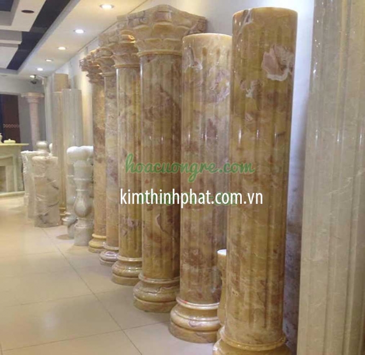 Cột tròn đá cẩm thạch bảng giá kho đá